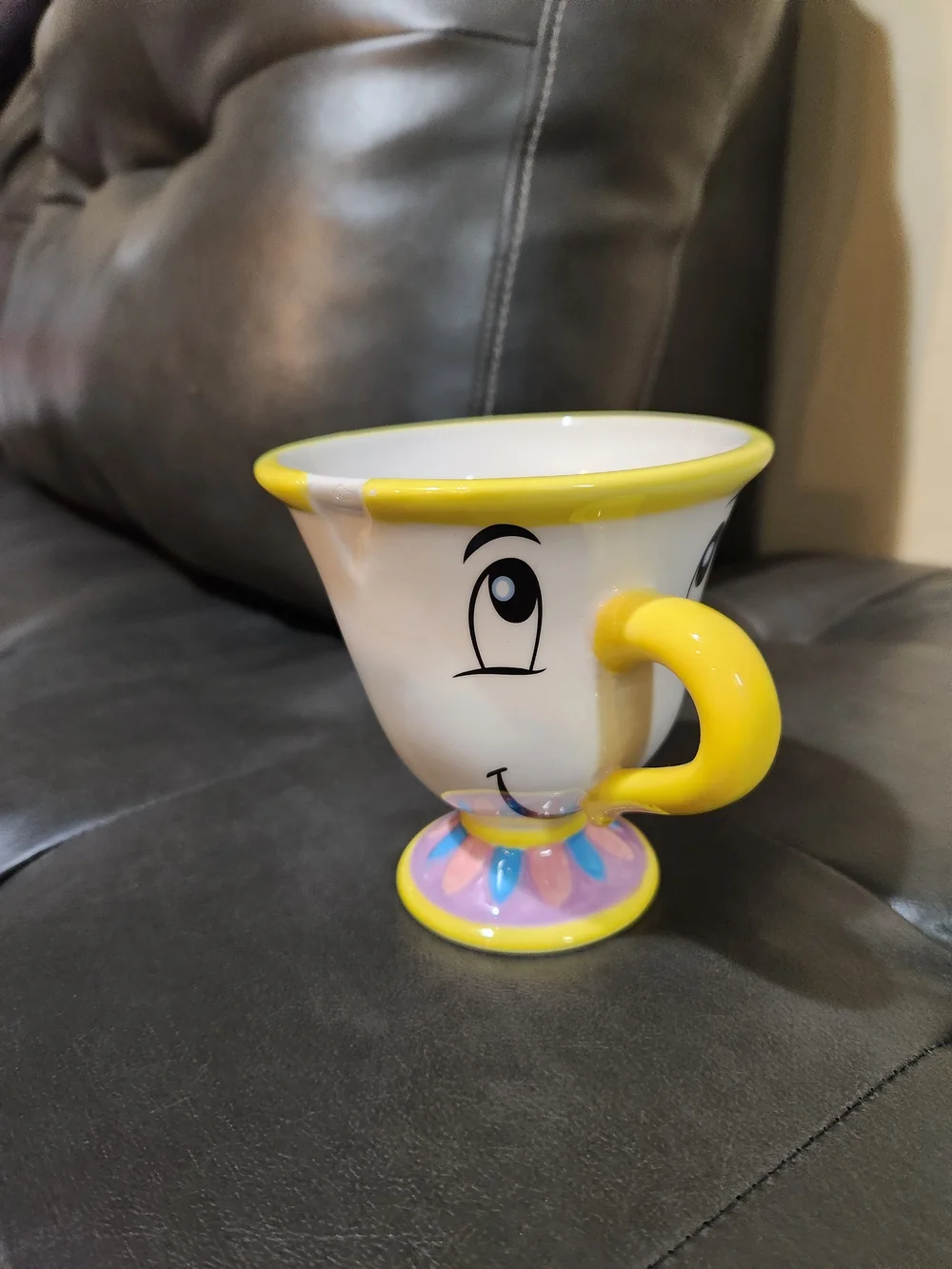 Disney Mrs. Potts Teacup Mug - White and Yellow with Pastel Base
